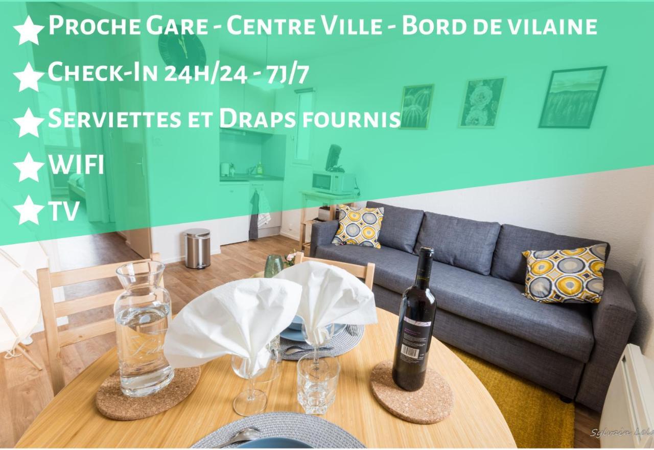 Appartement T2 - Proche Gare - Bord De Vilaine 雷恩 外观 照片